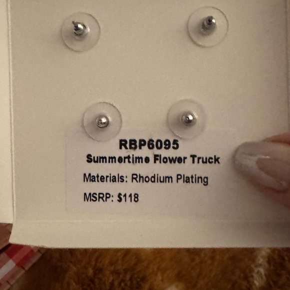 Bomb Party “Summertime Flower Truck” 
Earring Stud Set
New, never worn - Picture 5 of 6